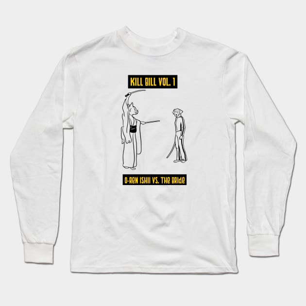 Kill Bill Cat vs. Dog Long Sleeve T-Shirt by LiunaticFringe